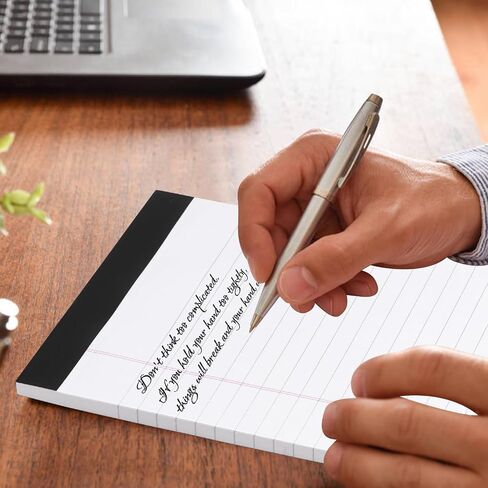LOKIPA 6PCS Lined Notepads Legal Pads, 50 Sheets 5 X 8 Small Pads of Paper Lined Writing Note Pads for School Office and Home in Saudi Arabia