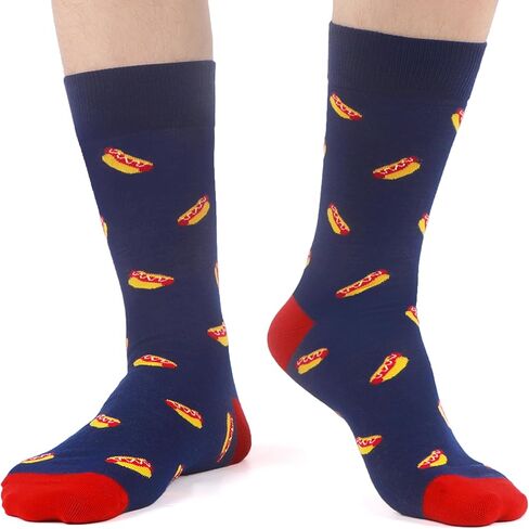 WeciBor Mens Patterned Dress Casual Socks 12 Pairs Fun Colorful Fashion Cew Socks in Saudi Arabia
