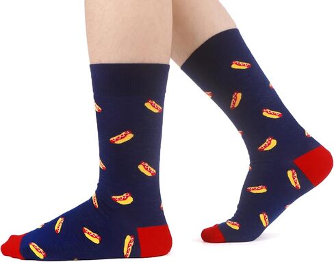 WeciBor Mens Patterned Dress Casual Socks 12 Pairs Fun Colorful Fashion Cew Socks in Saudi Arabia