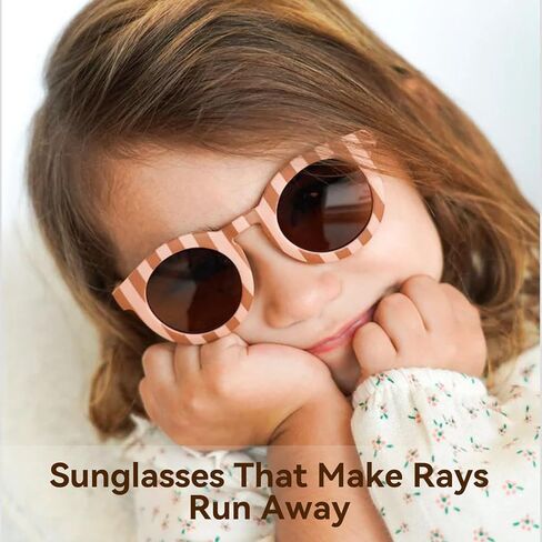 Kids Flower Sunglasses for Girls daisy Round Flower Glasses for Toddler Sun Glasses for Baby Age 2-4 Little Girls Age 10-12 in Kuwait