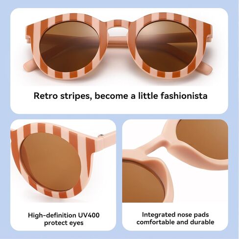 Kids Flower Sunglasses for Girls daisy Round Flower Glasses for Toddler Sun Glasses for Baby Age 2-4 Little Girls Age 10-12 in Kuwait