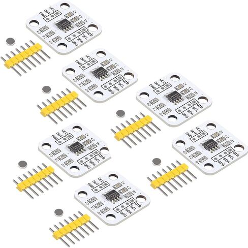 6PCS High Precision AS5600 Magnetic Encoder Magnetic Induction Angle Measurement Sensor Module 12bit (2) in Kuwait