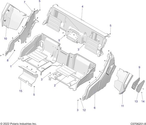 Polaris Ranger ASM-Fender، Clip، BLK، قطعة OEM الأصلية 2637575-070، الكمية 1 in Saudi Arabia