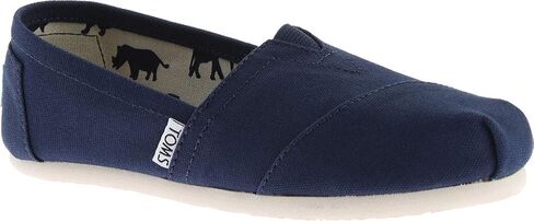 TOMS Womens Alpargata Slip On Flats Casual - Blue in Saudi Arabia
