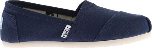 TOMS Womens Alpargata Slip On Flats Casual - Blue in Saudi Arabia