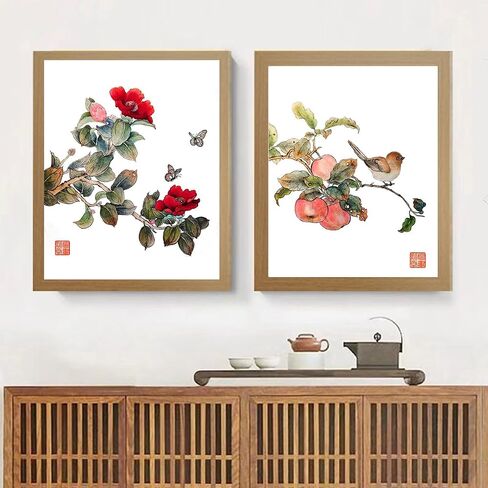 M MISS.MISY Framed Wall Art Home Decor Classical watercolor Painting Paper Prints Wall Decorations Home Office Decor 8x10in/20x25cm Blue mountain in Saudi Arabia