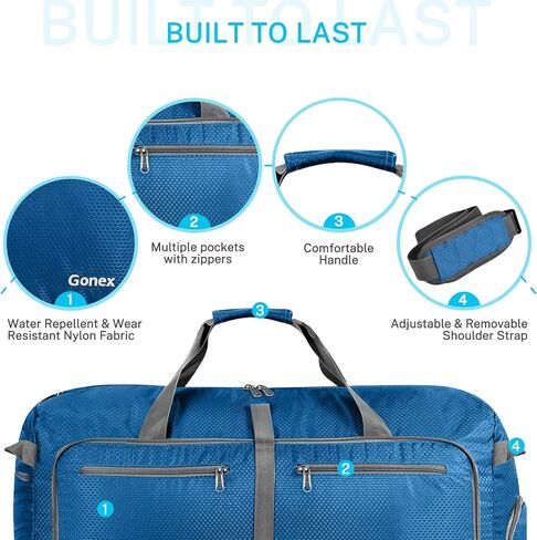 حقيبة جونيكس للسفر سعة 150 لتر مع مكعبات تعبئة مضغوطة in Kuwait