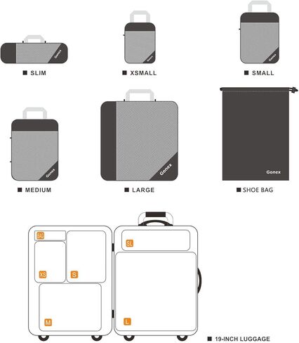 حقيبة جونيكس للسفر سعة 150 لتر مع مكعبات تعبئة مضغوطة in Kuwait
