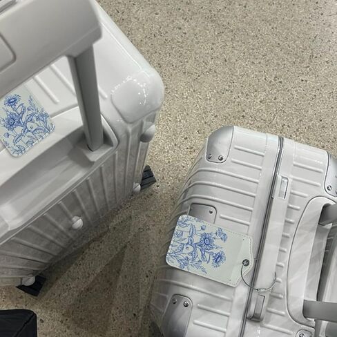 Beach Luggage Tag, Trendy Sea Aura Luggage Tags for Suitcases, Beach Vacation Gifts, Beach Lover Gifts, Privacy Protection PU Leather Travel Name Tags Identifiers for Luggage in Kuwait