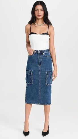 المرأة الدنيم البضائع ميدي تنورة in Kuwait