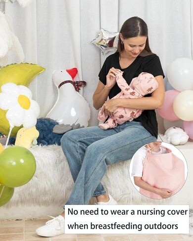 Rnxrbb 3 Pack Women's Nursing Tops for Breastfeeding Summer Short Sleeve T Shirts Postpartum Double Layer Clothes in Saudi Arabia
