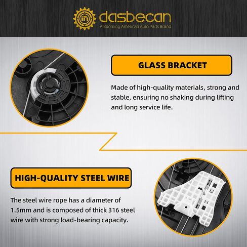 Dasbecan Front Left Driver Side Window Regulator Without Motor Compatible with 2016-2020 Hyundai Tucson Replaces# 82471-D3011 82471-D3010 in Saudi Arabia