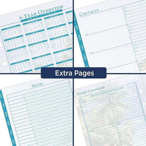 AT-A-GLANCE 2025 Planner Refill, Weekly & Monthly, 5-1/2" x 8-1/2", Desk Size, Loose-Leaf, Seascapes (381-285Y-25) in Saudi Arabia