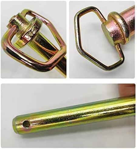 1Set Heavy Duty Steel Hitch Pin with Chain and Linchpin for Secure Mounting of Hitches and Axles (3/4" Dia x 6 1/4inch Long) in Saudi Arabia