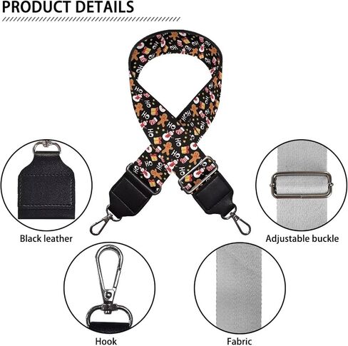 Cow Spots Wide Purse Strap Replacement, Milk Cows Skin Purse Straps Crossbody Bags, Brown for Tote Canvas Bag Handbag in Saudi Arabia