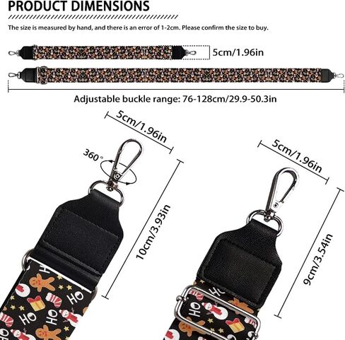 Cow Spots Wide Purse Strap Replacement, Milk Cows Skin Purse Straps Crossbody Bags, Brown for Tote Canvas Bag Handbag in Saudi Arabia