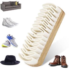 فرشاة شامواه - فرشاة كريب شامواه للتنظيف الجاف لازالة الاتربة، فرشاة تنظيف الاحذية لتنظيف الجلد السويدي/ النوباك/ الجلد من الاحذية والملابس in Kuwait