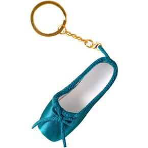 Mini Ballet Shoes Keychain Pointe Shoes Keyrings Handmade Pointe Shoe Charm Bag Penddant Gift for Dance Lovers
