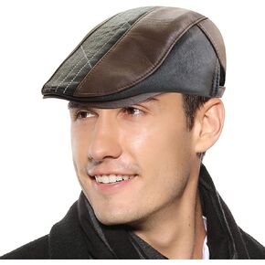 قبعة Aivtalk للرجال من Newsboy Beret قبعة كابي كابي قابلة للتعديل للقيادة بشكل مسطح Ivy in Kuwait