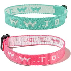 WWJD Bracelets for Teen Girls Colorful Beaded Bracelets for Women What Would Jesus D Bracelets Layered Letter Bracelets Inspirational Religious Reminder Jewelry Gift for Her