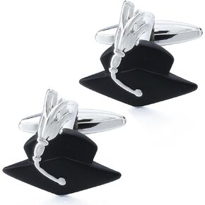 Graduation Hat Cufflinks For Men With Gift Box
