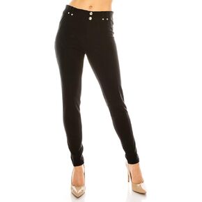 LA12ST Women's Rise Culottes Casual Wide Pants Solid Palazzo One Size Trouser Pants