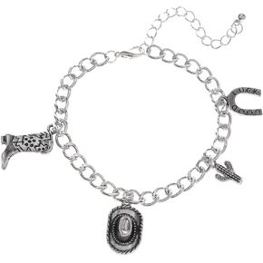 تشانغ تألق الغربية كاوبوي سوار متعدد الطبقات جلدية بوهو متعدد الطبقات خمر راعية البقر قبعة الأحذية أساور للنساء الرجال الغرب عطلة حزب مجوهرات هدايا in Kuwait