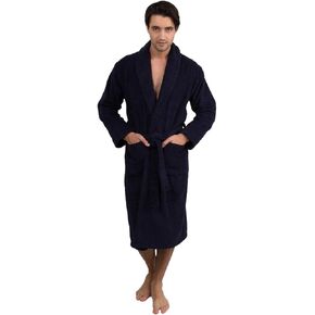 TowelSelections Men's Robe, Turkish Cotton Terry Shawl Bathrobe