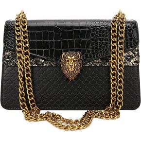 Women Satchel Handbags Designer Shoulder Bags for Women Leopard Pattern Splicing Crossbody Purse in Kuwait