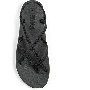 Plaka Lagoon Arch Support Sandals for Women - Comfort Collection, Strappy Braided & Water-Resistant Design - Ideal for Walking, Beach & Summer Use - Patented Sole