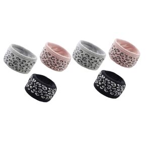 3pcs Headband Ladies Head Band Pattern Sports Wrap Christmas Headwear Makeup Grey Lady Knitted Ear Headwrap Warm Accessories Leopard Winter Warmer Black Girl Knitting Hair Women