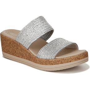 BZees Women's Resort Machine Washable Comfort Wedge Sandal Slide in Kuwait