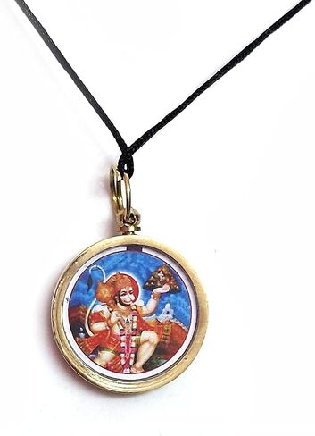 FAB_Collection_Crafts | Shree God hanuman ji yantra Mantra Brass Protection Metal pendant locket For Men And Women | Without Chain in Saudi Arabia