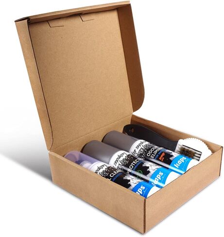 Kaps 4 Sneakers Shoe Care Cleaning Kit - Sneakers Gel Cleaner, Water Repellent Protector Spray, Odour Eliminator 100 ml, Nubuck and Suede Brush – Suitable for Trainer, Suede, Leather, and Nubuck Shoes in Saudi Arabia