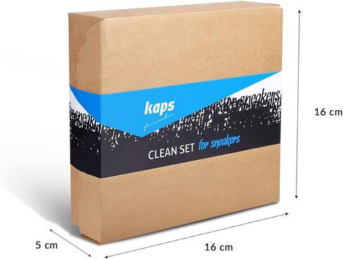Kaps 4 Sneakers Shoe Care Cleaning Kit - Sneakers Gel Cleaner, Water Repellent Protector Spray, Odour Eliminator 100 ml, Nubuck and Suede Brush – Suitable for Trainer, Suede, Leather, and Nubuck Shoes in Saudi Arabia