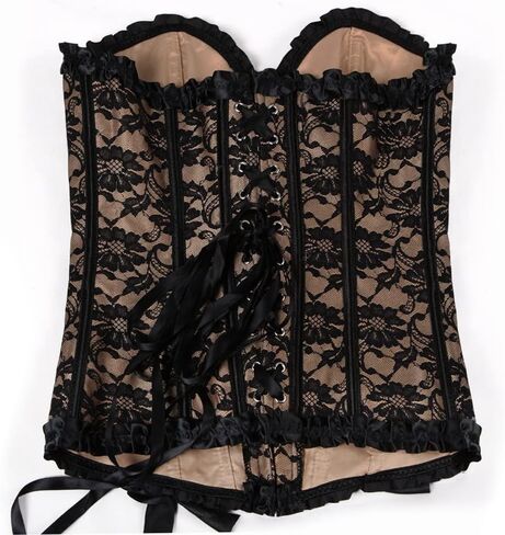 ZHAIMA Lace Corset Top for Women Plus Size Corsets and Bustiers Floral Lingerie Sets in Saudi Arabia