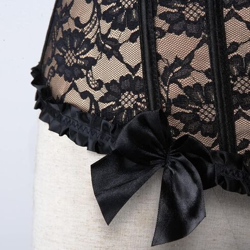 ZHAIMA Lace Corset Top for Women Plus Size Corsets and Bustiers Floral Lingerie Sets in Saudi Arabia