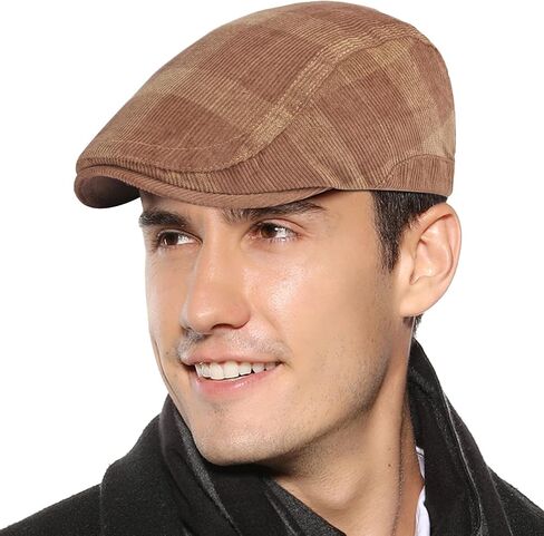 Aivtalk Men’s Newsboy Beret Cap Adjustable Cabbie Hat Driving Flat Ivy Cap in Saudi Arabia