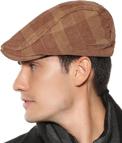 Aivtalk Men’s Newsboy Beret Cap Adjustable Cabbie Hat Driving Flat Ivy Cap in Saudi Arabia