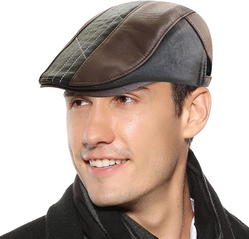قبعة Aivtalk للرجال من Newsboy Beret قبعة كابي كابي قابلة للتعديل للقيادة بشكل مسطح Ivy in Kuwait
