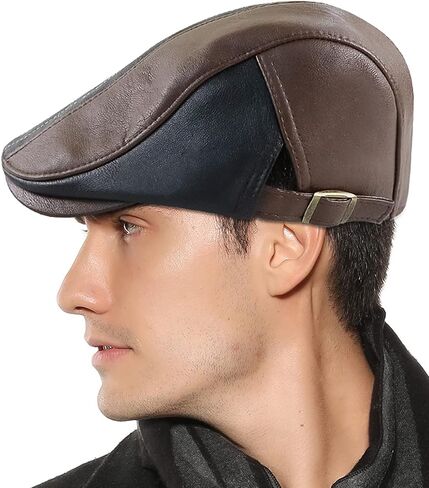 قبعة Aivtalk للرجال من Newsboy Beret قبعة كابي كابي قابلة للتعديل للقيادة بشكل مسطح Ivy in Kuwait