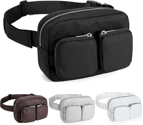 JASGOOD Women Small Crossbody Bags Fashion Designer Waist Purse Mini Sling Fanny Chest Pack Black in Saudi Arabia