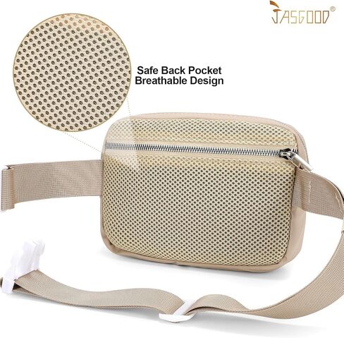 JASGOOD Women Small Crossbody Bags Fashion Designer Waist Purse Mini Sling Fanny Chest Pack Black in Saudi Arabia