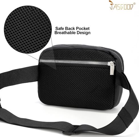 JASGOOD Women Small Crossbody Bags Fashion Designer Waist Purse Mini Sling Fanny Chest Pack Black in Saudi Arabia
