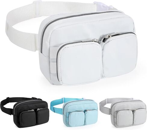 JASGOOD Women Small Crossbody Bags Fashion Designer Waist Purse Mini Sling Fanny Chest Pack Black in Saudi Arabia