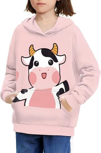 ZFRXIGN Hoodies Youth for Girls Boys Kids 6-16 Years Long Sleeve Hooded Sweatshirt with Pockets Teenage in Saudi Arabia