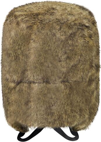 Men Winter Trapper Hat Faux Rabbit Fur Russian Ushanka Hat Thick Warm Plush Earflap Cap for Skiing Hunting Cycling in Saudi Arabia