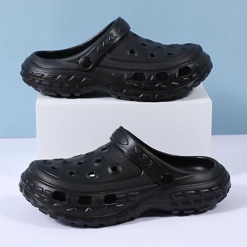 Men's and Women's Garden Shoes Slip-on Clogs Water Beach Pool Sandals with Adjustable Heel Strap Outdoor Casual Slippers in Saudi Arabia