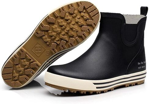 Men's Waterproof Leather Hiking Boots with Fur Lining and Rubber Sole, Warm and Comfortable Outdoor Shoes for Trekking, Climbing (Black, Adult, Men, 11, Numeric, US Footwear Size System, Wide) in Saudi Arabia
