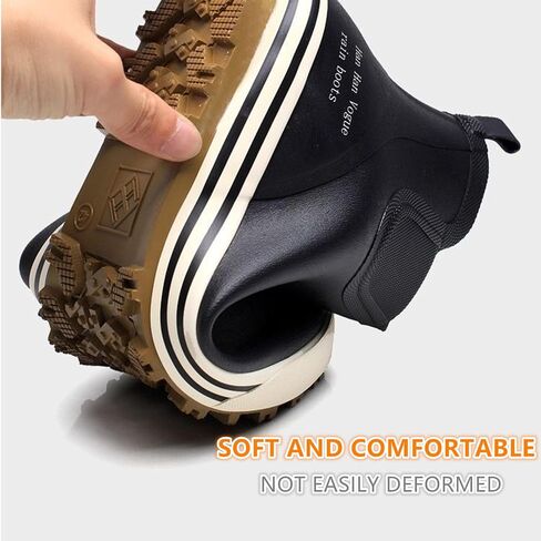 Men's Waterproof Leather Hiking Boots with Fur Lining and Rubber Sole, Warm and Comfortable Outdoor Shoes for Trekking, Climbing (Black, Adult, Men, 11, Numeric, US Footwear Size System, Wide) in Saudi Arabia